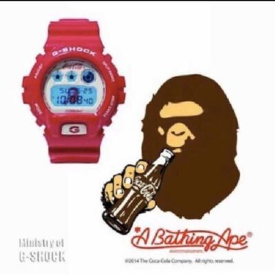 CASIO G-SHOCK A BATHING APE x COCA COLA collaboration Watch 