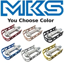 Classic MKS BM-7 Alloy BMX Wide Platform Bike Pedals Choose Your Color 