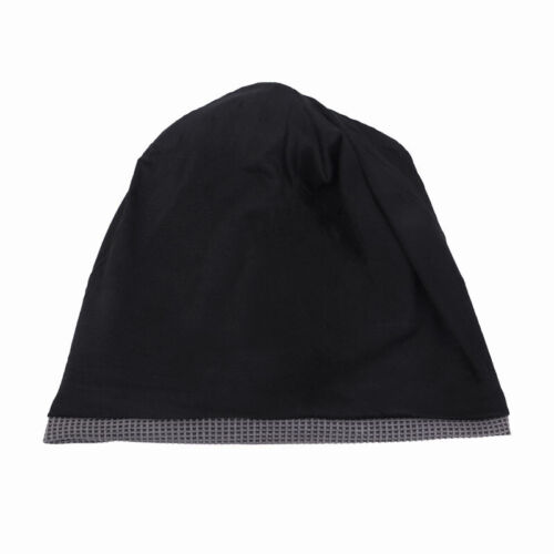 Unisex Women Men Sleeping Hat Baggy Beanie Satin Lined Night Sleep Cap Hair Care - Picture 27 of 45