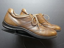 Women's ECCO Brown Leather Casual Walking Oxford sz. 40/9.5 MINTY!