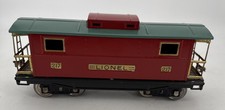 LIONEL PREWAR STANDARD GAUGE 217 ILLUMINATED RED  GREEN CABOOSE Real Nice Shape