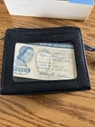 Fossil Black Cargo Mini Wallet SL-08435001 New In gift box Retro elegance