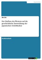 An Lin | Der Einfluss Des Westens Auf Die Geschichtliche Entwicklung Der...