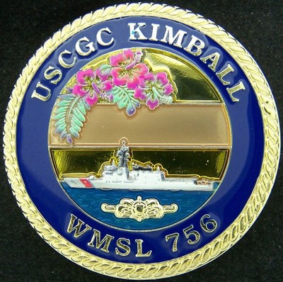US Coast Guard Cutter USCGC Kimball WMSL 756 Challenge Coin V3