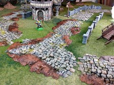 Painted Muddy Cobblestone Road Set 28mm Town ...