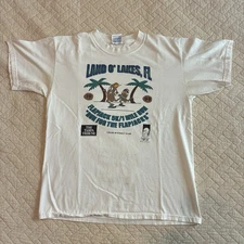Vintage Gildan 1999 Land O Lakes Florida Flapjack 5k Run Tee Large