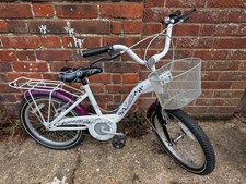 Girls Bike Kate.18 Inch Wheels. Front Basket Rear Carrier Decent Condition