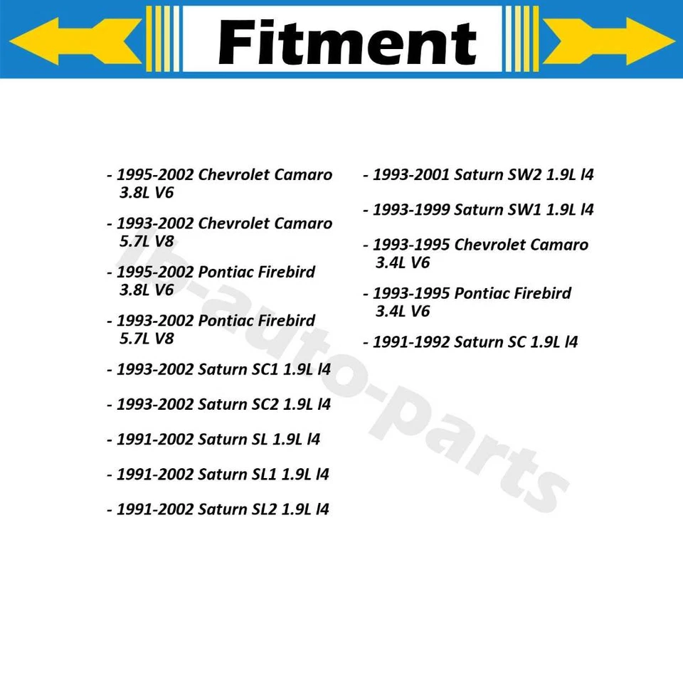 Extremo de varilla de dirección exterior interior delantero 4 piezas para Chevrolet Camaro 1993-2002 5,7 L Foto 2 de 4
