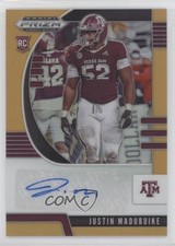 2020 Prizm Draft Picks Rookies Neon Orange /149 Justin Madubuike #177 Auto 10z8