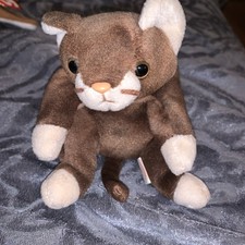 Ty Beanie Babies POUNCE the Cat 7" Beanbag Plush Stuffed Toy
