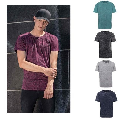 Build Your Brand Acid Washed Tee Herren T-Shirt Baumwolle