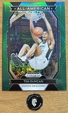 Tim Duncan 2024 Panini Prizm Draft Picks All-American Green Prizm #25