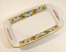 Ceramica Nova Deruta Rectangle relish platter 12" x 5" VGC