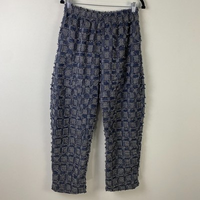Dress to Kill by Jane Mohr Textured Pull On Pants Size 2 Ankle Slate Blue Gray