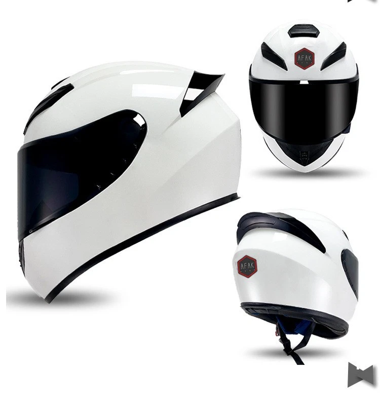 Casco integral universal para moto de carreras Foto 2 de 4