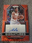 2022-23 Panini Prizm Basketball Ayo Dosunmu- RED PRIZM AUTOGRAPH- COLOR MATCH