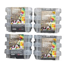4x All store Storage Boxes Set Of 3 0.1l