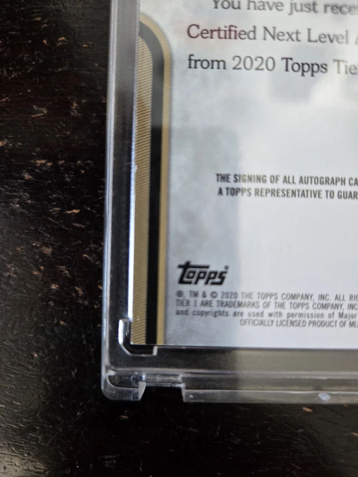 2020 TOPPS TIER ONE MARIANO RIVERA AUTO  SP  1/1 YANKEES - Image 4 of 4