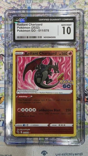 2022 Pokemon GO Radiant Charizard 011/078 HOLO CGC 10 GEM MINT