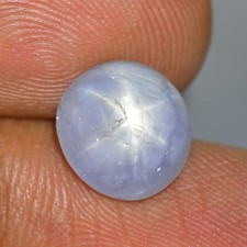 4.23Ct Oval Cab Attractive 6-Rays Star Unheated Burma Star Sapphire Gemstone