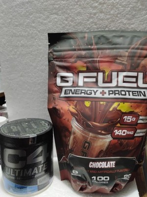 CELLUCOR C4 Ultimate ICY BLUE RAZZ Pre-Workout & G Fuel Protein & Energy  