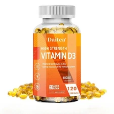 Vitamin D3, 4000 IU, Supports Strong Bones and Immune Health 120 Caps