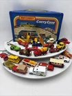 Vintage Matchbox Lesney Truck Lot 24 Cars Construction Dump Semi Diecast W/ Case