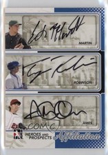 2011 ITG Heroes and Prospects Silver /19 Ethan Martin Trayvon Robinson Auto 11z5