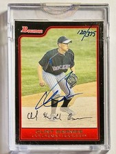 2006 Topps Bowman Originals Encased Autograph /375 Clint Barmes Colorado Rockies