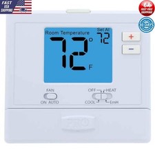 Digital Non-Programmable Multi-Stage Thermostat Heat Pump Control 24V 2H1C New