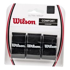 Sporting Goods Tennis Overgrip (3-Pack) (WRZ403000) 3 Pack Black Ultra Wrap