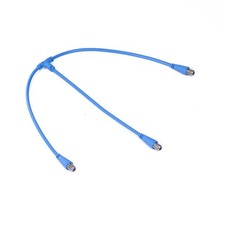 supmory F-Type RG6 Splitter Coax Cable 75Ohm 3-Way Female to 2