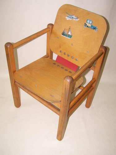 DDR Children's Chair, Heidi By Hans Brockhage, Wooden Chair
