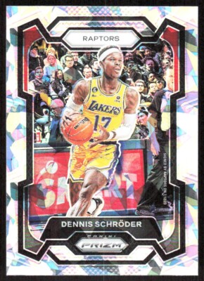 2023-24 770E Panini Prizm CRACKED ICE PRIZM Dennis Schroder Toronto Raptors #265