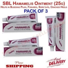 SBL Hamamelis Ointment For Hemorrhoid Piles Lip Soreness Cracked Heels 25g x 3