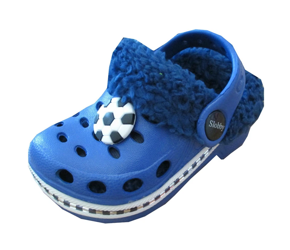 Kinder Clogs warm gefüttert Hausschuhe Gartenschuhe Freizeit Kita Gr.18-35 neu - Bild 2 von 4