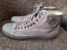 PF Flyers Solid Gray Sneakers Hi Top Men's 13 Mens Canvas