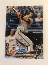 Chance Sisco 2018 Topps Holiday Rookie Card #HMW167 Orioles RC