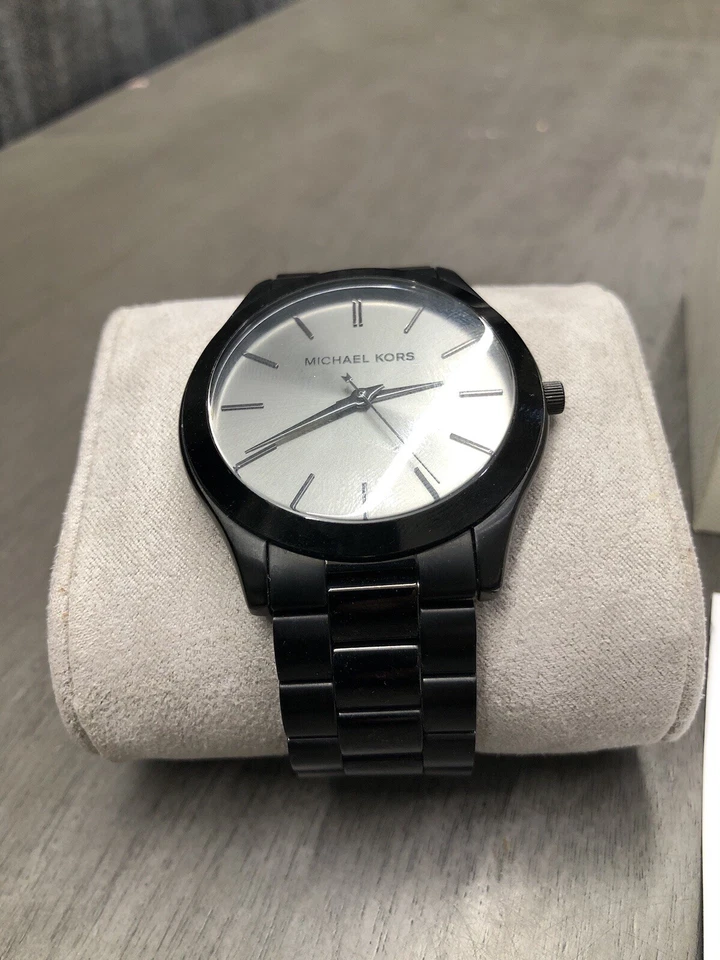 Michael Kors GENUINE MK8507 Slim Runway Black Watch - Image 3 of 4