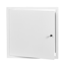 White Metal Access Panel 600mm x 600mm with Lock / Keys Inspection Door Flap