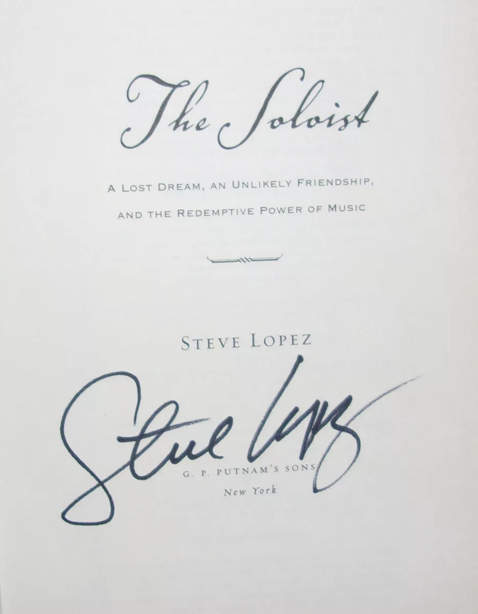 The Soloist Steve Lopez Literary Fiction Novel Book 