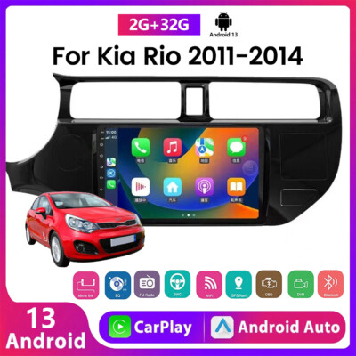 9'' CarPlay für Kia Rio K3 2011-2014 Android 13 Apple Autoradio Navi Radio GPS