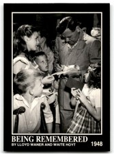 1992 MEGACARDS BABE RUTH BEING REMEMBERED BY LLOYD WANER AND WAITE HOYT NEW YORK