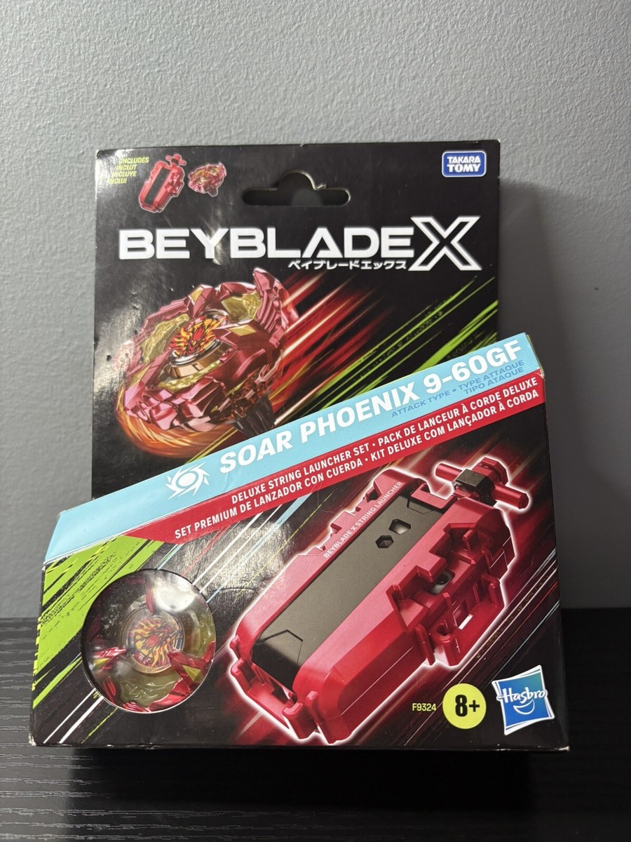 BEYBLADE X Soar Phoenix 9-60GF Deluxe String Launcher Set With