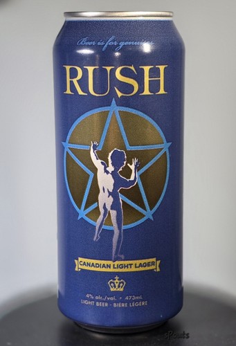 2024 RUSH BLUE LAGER STAR MAN BEER CAN ROCK MUSIC BAND HENDERSON TORONTO CANADA