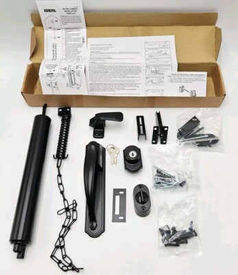 New Ideal Security Door Handle Keyed Deadbolt Closure Chain Storm & Screen Doors