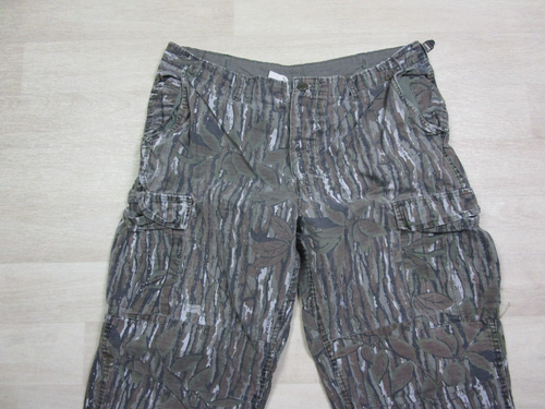 Vintage Y2k Camo Camouflage Pants 38x29.5 Realtree Mossy Oak Hunting Double Knee - Picture 4 of 14