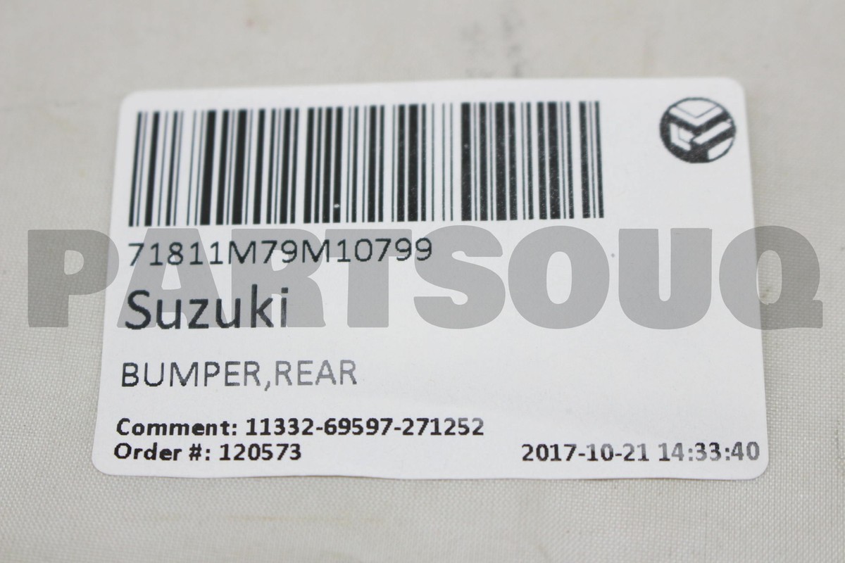 71811M79M10799 Genuine Suzuki BUMPER,REAR 71811-M79M1-0799 | eBay 71811M79M10799 Genuine Suzuki BUMPER,REAR 71811-M79M1-0799 | eBay