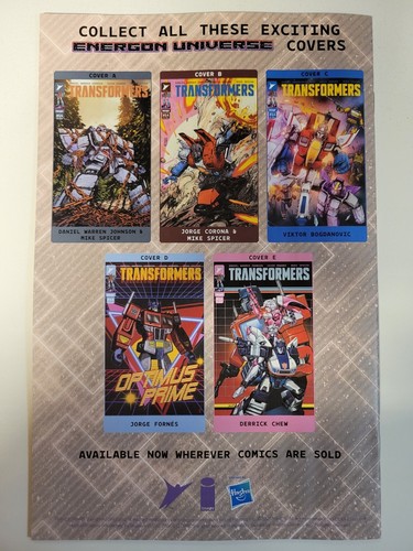 Transformers #14 Image 2023 Series 2nd Print Variant 9.4 Near Mint - Bild 2 von 2