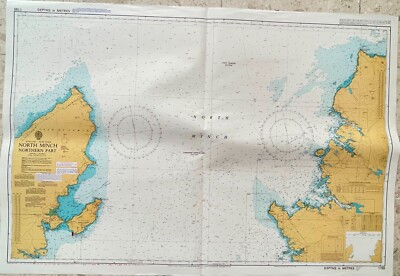 Admiralty 1785 NORTH MINCH NORTHERN PART Nautical Genius Paper Wall Map Chart